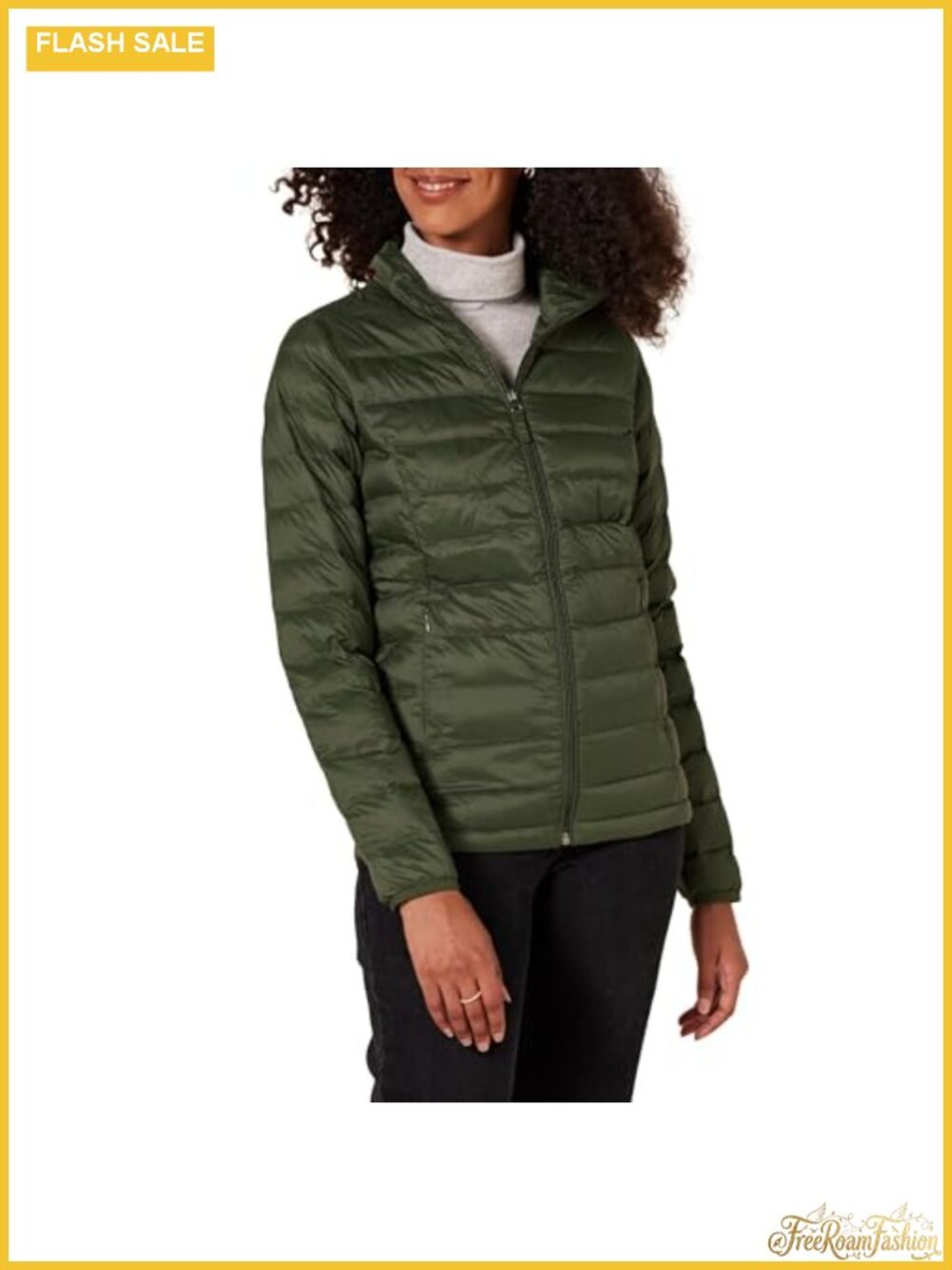 Lightweight Water-Resistant Packable Puffer Jacket Long-Sleeve